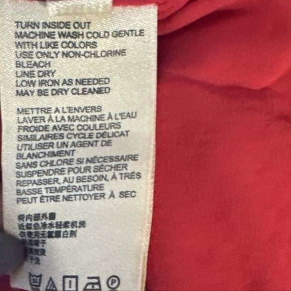 Anthropologie Aiko Embroidered Shift Dress Red Rouge Sleeveless Linen Plus 26 - Picture 12 of 14